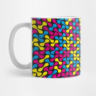 Warped Metaballs Pattern (CMYK) Mug